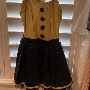 gold and black sequence movie usher dance/halloween costume